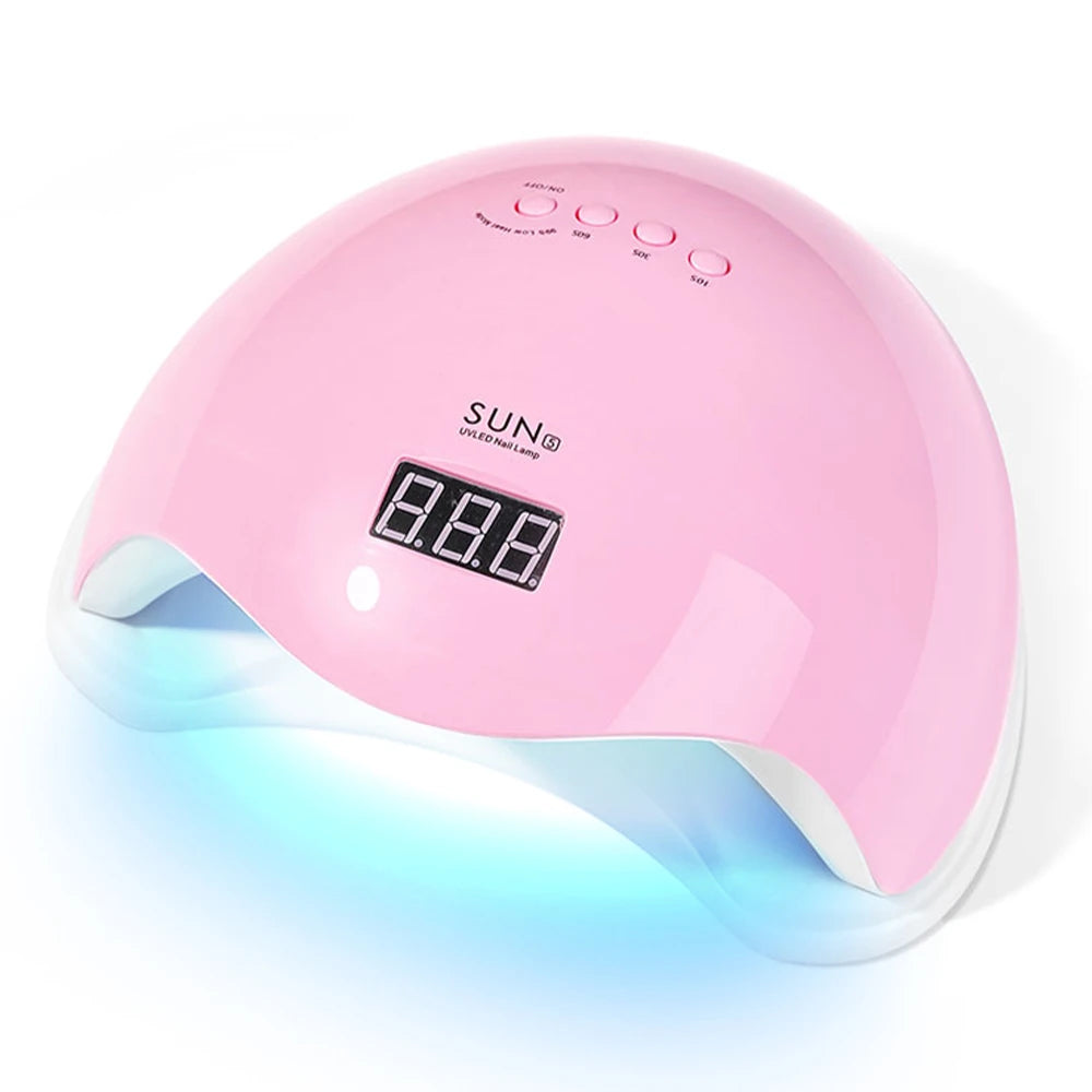 YIKOOLIN UV LED Nail Lamp 48W for Professional Saloon Fast Nail Gel Dryer with 4 Timers Automatic Sensor LCD Display
