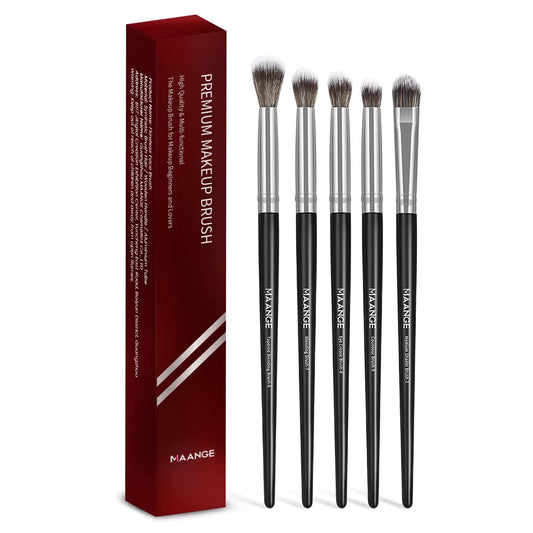 5PCS Eye Shadow Makeup Brush Set Concealer Brush Eye Cosmetic Soft Bristles Shader Brush Portable Beauty Makeup Tools