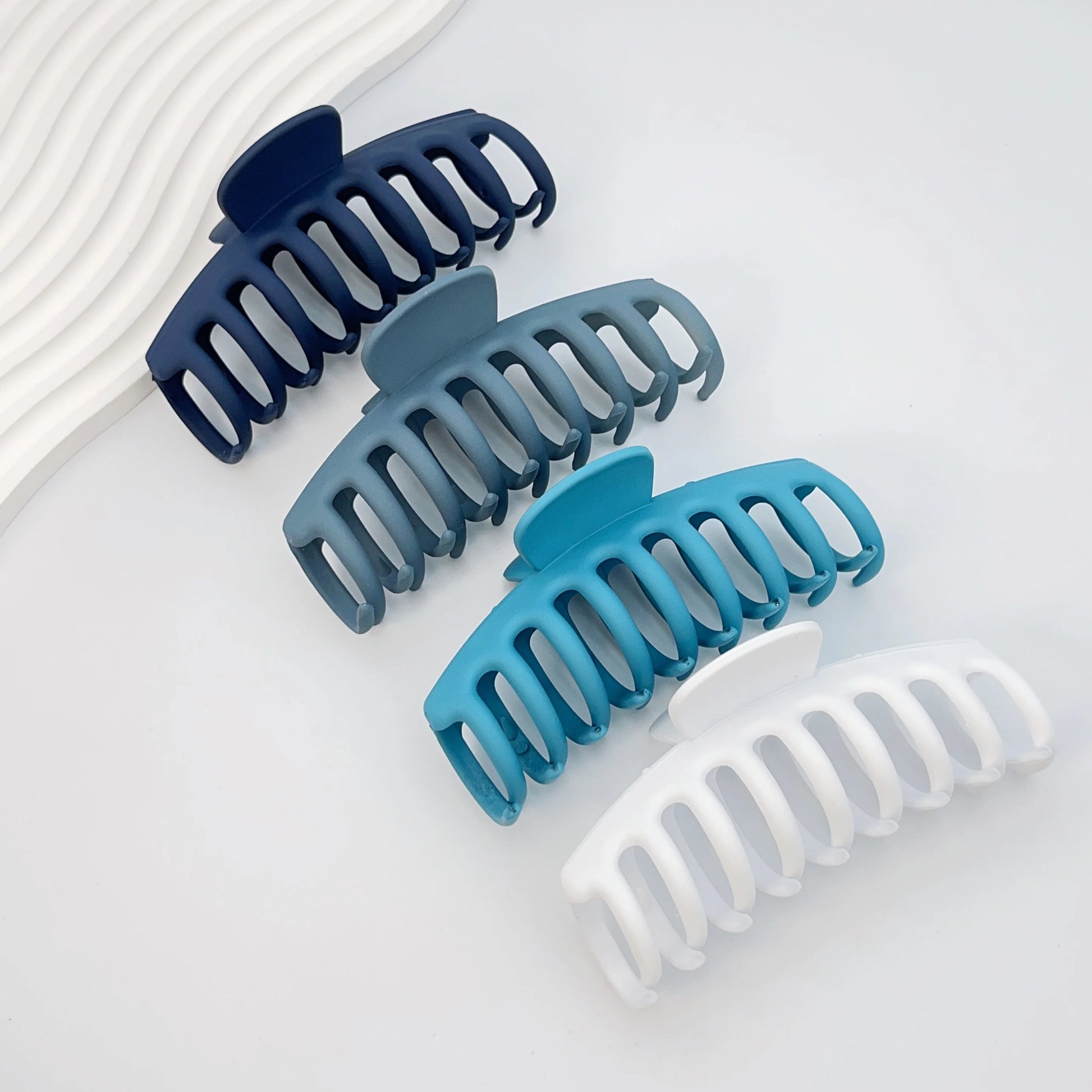 4Pcs/Set Keel 11Cm/4.33Inch Large Hair Clip Non-Slip Thick Hair Clip Matte Plastic Hair Clip Quick Bun Hair Clip Women'S Hair Ac