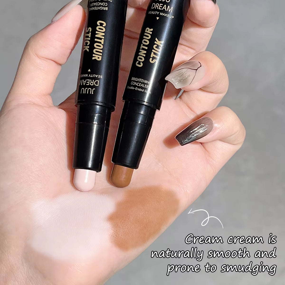 Double-Ended Dual-Purpose High-Light Trimming Stick, Three-Dimensional Contour, Nose Shadow, Facial Shape, Brighten and Trimming