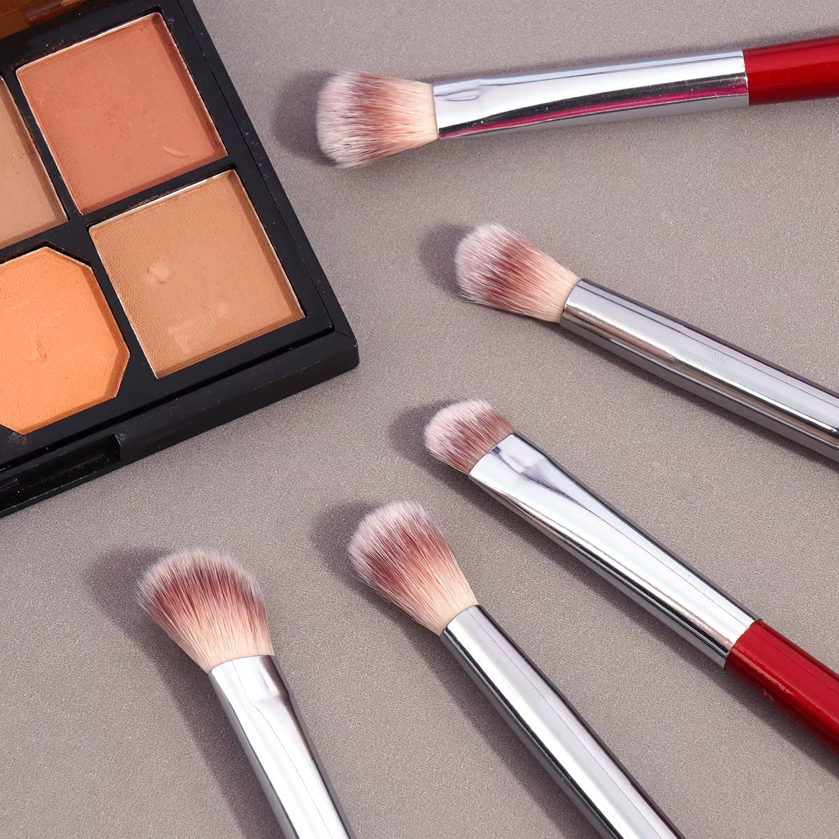 5PCS Eye Shadow Makeup Brush Set Concealer Brush Eye Cosmetic Soft Bristles Shader Brush Portable Beauty Makeup Tools